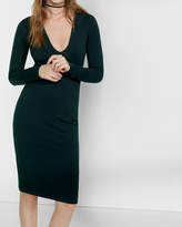 Thumbnail for your product : Express Deep V-Neck Sheath Dress