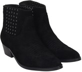 Thumbnail for your product : Bibi Lou Low Heels Ankle Boots In Black Suede