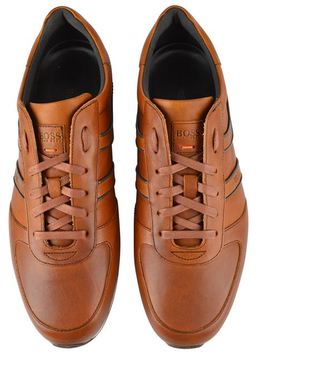 BOSS ORANGE Orland Leather Trainers