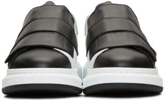 Alexander McQueen Black Leather Low-Top Sneakers