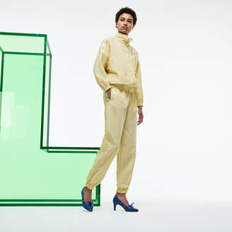 Lacoste Women's Fashion Show Loose Fit Technical Canvas Sweatpants