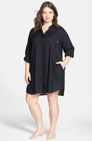 Thumbnail for your product : DKNY 'Downtown Cool' Sleep Shirt (Plus Size)
