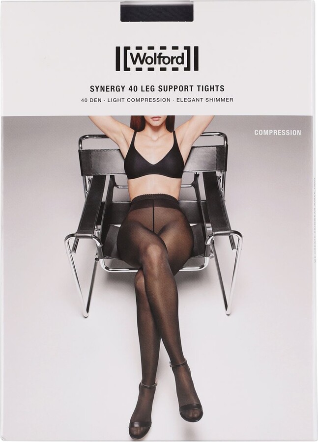 Wolford Synergy leg support compression tights - ShopStyle Hosiery