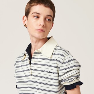 MiuMiu Cotton jersey polo shirt