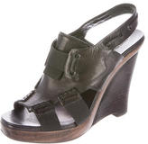 Thumbnail for your product : Derek Lam Leather Slingback Wedges