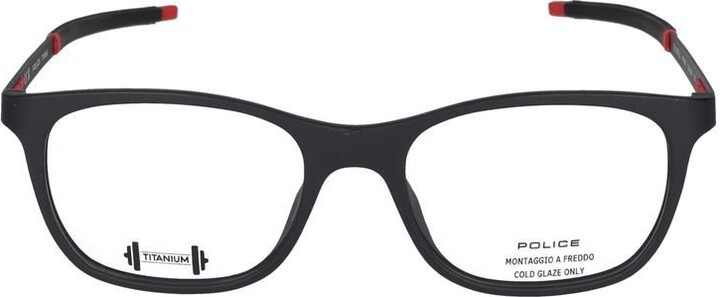 Police Solstice 2 Rectangular Frame Glasses