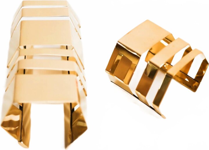 Avenue Chic Women's Large Octagonal Cuff In Gold