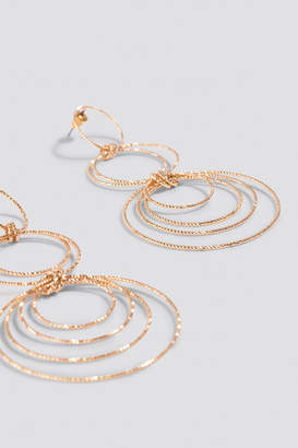 Luisa Lion X Na Kd Textured Multi Circle Earrings Gold