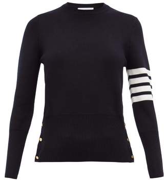 Thom Browne Milano 4 Bar Wool Sweater - Womens - Navy
