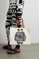Thumbnail for your product : Stella McCartney + The Beatles Get Back Vegetarian Leather-trimmed Printed Cotton-canvas Tote