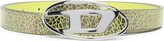 Thumbnail for your product : Diesel Logo-Buckle Crack-Effect Belt