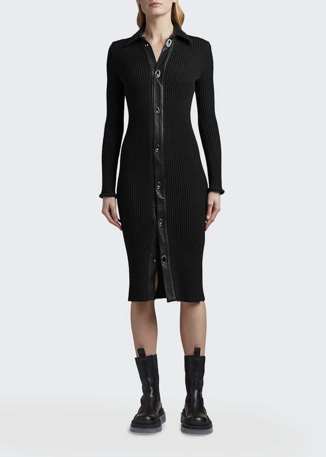 Bottega Veneta Black Wool Women's Dresses | Shop the world's 