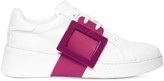 Thumbnail for your product : Roger Vivier 40mm Viv Skate Buckled Leather Sneakers