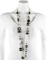 Thumbnail for your product : Tory Burch Mother of Pearl, Faux Pearl & Resin Long Beaded Necklace