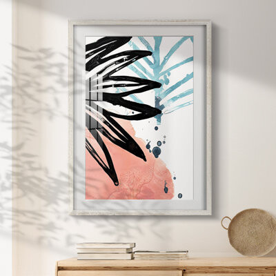 Latitude Run No Deckle Tropical Moderne VII -Framed Print