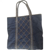 Thumbnail for your product : Chanel Blue Denim Luxury Ligne Vertical Tote Bag
