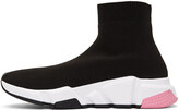 Thumbnail for your product : Balenciaga Black & Pink Speed Sneakers