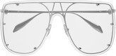 Thumbnail for your product : Alexander McQueen Sunglasses Oversize-Frame Sunglasses