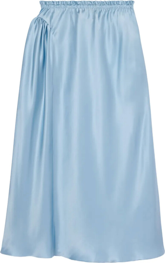 Simone Rocha Satin Gathered Skirt