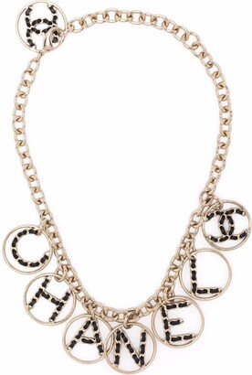 Chanel Pre-owned 1994 Bag Charm Chain-Link Necklace - Gold