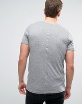 Thumbnail for your product : Jack and Jones Longline T-Shirt with Zip