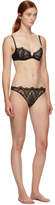 Thumbnail for your product : I.D. Sarrieri Black Embroidered Tulle Thong