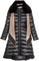 Down Jacket With Eco Fur Collar 