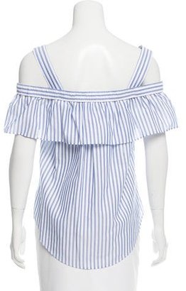 Veronica Beard Striped Button-Up Top w/ Tags