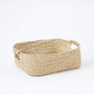 west elm Metallic Woven Underbed Basket