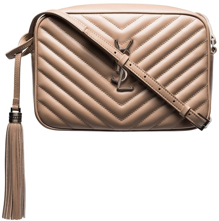 Saint Laurent Lou quiltedeffect crossbody bag ShopStyle