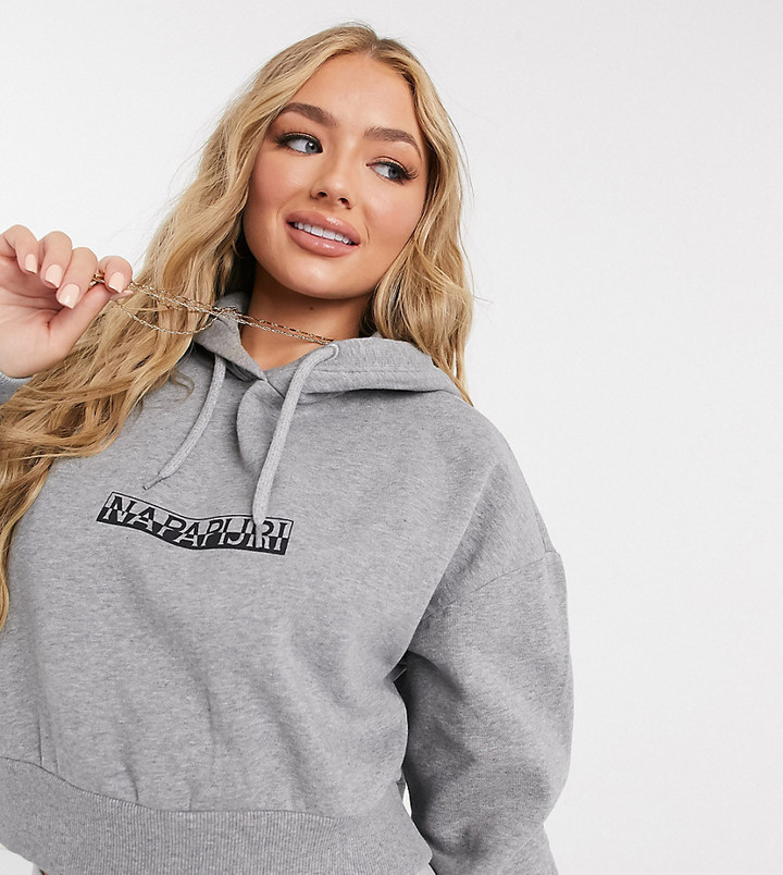 chest cropped hoodie