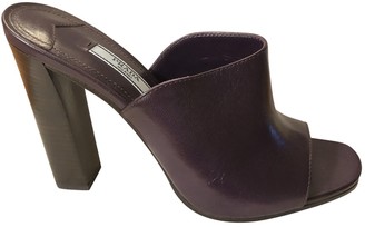 Prada Purple Leather Sandals