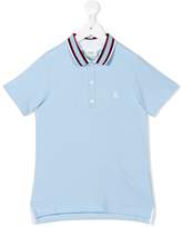 Thumbnail for your product : Fendi Kids striped-collar polo shirt