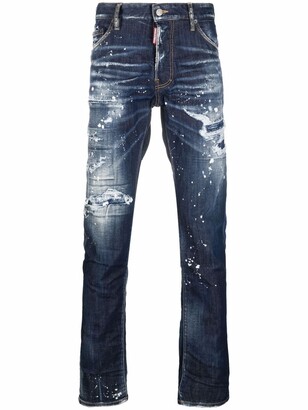 DSQUARED2 Faded Distressed Jeans