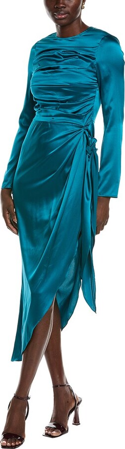 AIIFOS Christy Silk-Blend Mini Dress