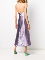 Thumbnail for your product : Temperley London Metallic Halterneck Midi Dress