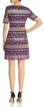 Adrianna Papell Gogo Embroidered Dress