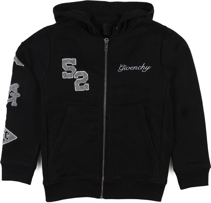 Givenchy Kids Hooded Zip-Up Sweater