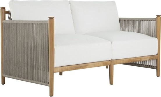 Summer Classics Pacifica Outdoor Loveseat in Brown