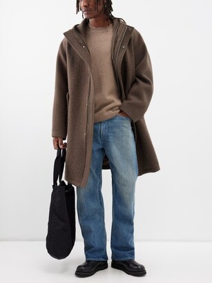 AURALEE Brushed Alpaca And Wool Hooded Coat - ShopStyle