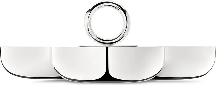 Christofle large Vertigo three-part server