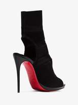 Thumbnail for your product : Christian Louboutin Black Cheminene Maille 120 Spandex Sock Boots