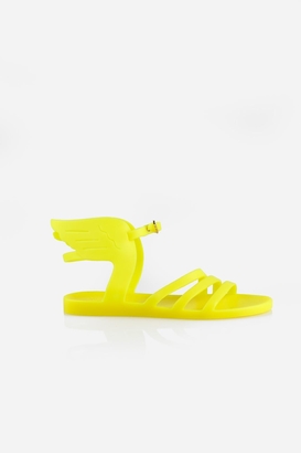 Ancient Greek Sandals Ikaria Fluro Yellow Sandal