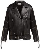 Thumbnail for your product : Acne Studios Myrtle Leather Biker Jacket - Womens - Black