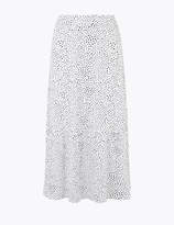 Thumbnail for your product : Marks and Spencer Jersey Polka Dot Fit & Flare Midi Skirt
