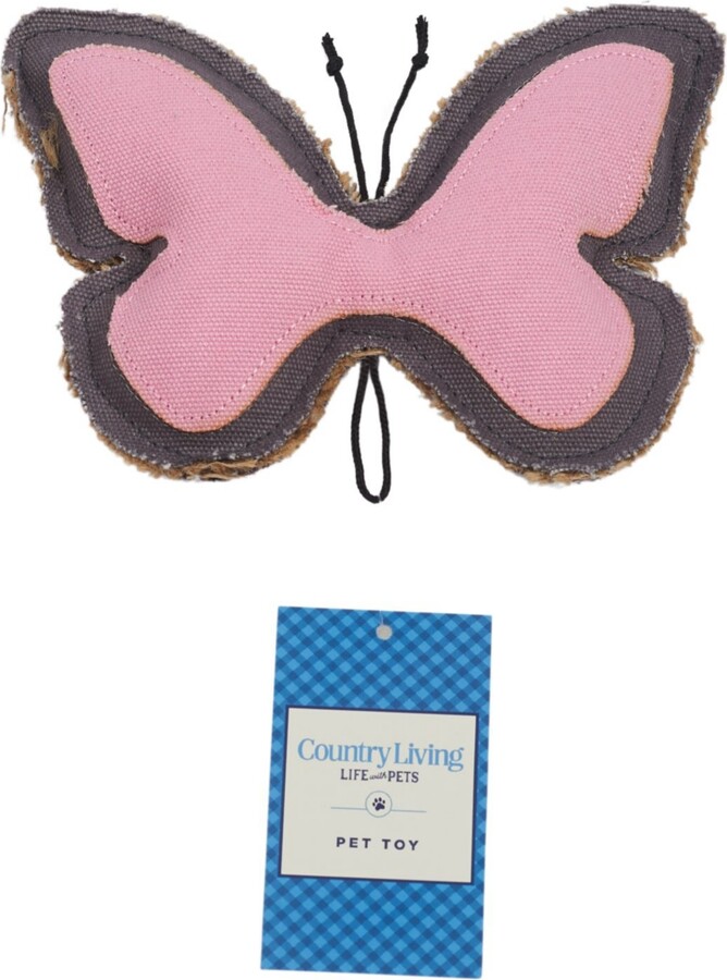 Jojo Modern Pets Ecofriendly Butterfly Canvas And Jute Dog Chew Toy ShopStyle