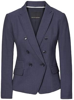 Banana Republic Double Breasted-Fit Lightweight Wool Blazer