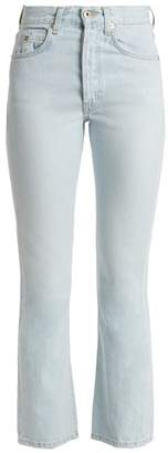 Eve Denim Jane High Rise Straight Leg Cropped Jeans - Womens - Light Blue