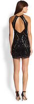Thumbnail for your product : Parker Beaded Silk Cutout-Back Dress