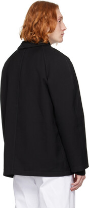 LEMAIRE　CROPPED CROMBIE JACKET　BLACK LEMAIRE - CROPPED CROMBIE JACKET (BLACK) - PRTPRT SHOP